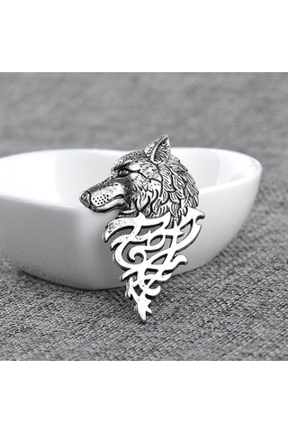 Homyl Retro Erkek Kadın Yaka Sopa Pin Broş Rozeti Kravat Gümüş