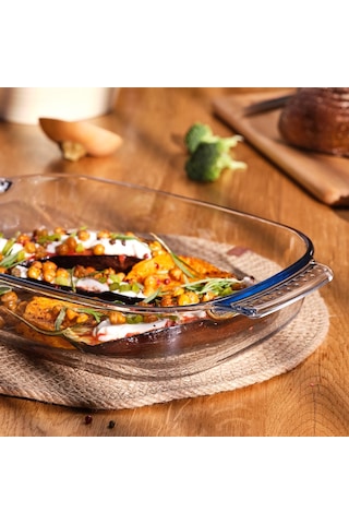 Emsan Mono Borosilikat Fırın Kabı 2,7l Renksiz Şeffaf