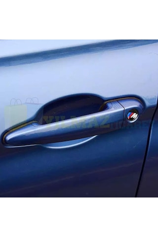Bmw M Logo Kapı Teyp Joystick Sticker Arma Damla Etiket 2 Ad