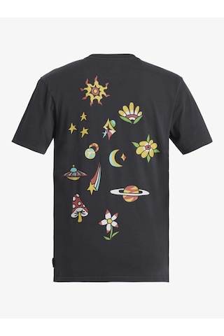 Quiksilver Spaceman Mlw Erkek T-shirt-28529-koyu Gri Koyu Gri