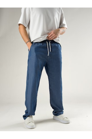Cocopelli Mevsimlik Erkek Kot Baggy Pantolon Coc2826 Mavi