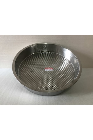 Çiğ Köfte Tepsisi - 3 Numara - Çelik Leğen Motifli - 44 CM