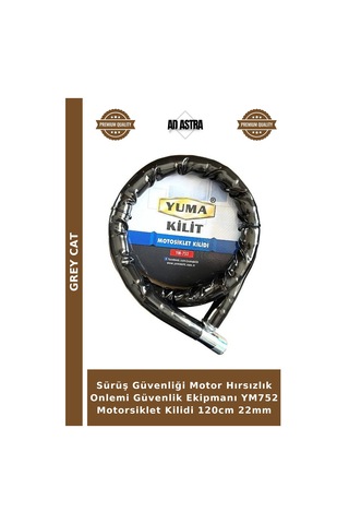 Sürüş Güvenliği Motor Hırsızlık Onlemi Güvenlik Ekipmanı Ym752 Motorsiklet Kilidi 120cm 22mm