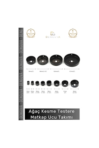 Matkapucutakımı 16 Parça Panç Seti Metal Ahşap Plastik Alüminyum Delme Aparatı Kesme Matkap Ucu Tak
