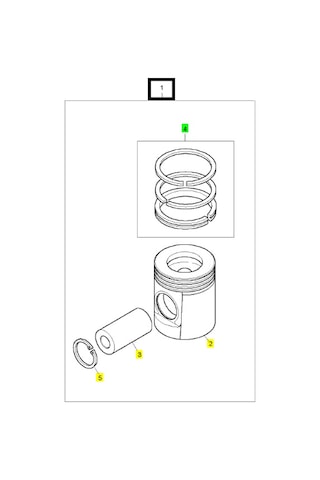 U5Pr0062B - Perkins - Motor Piston + Segman