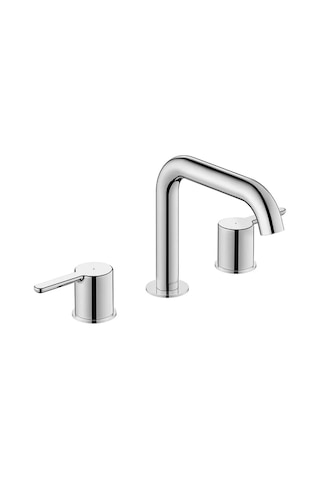 Duravit - C.1 3 Delikli Ankastre Lavabo Bataryası - C11060004010- Krom