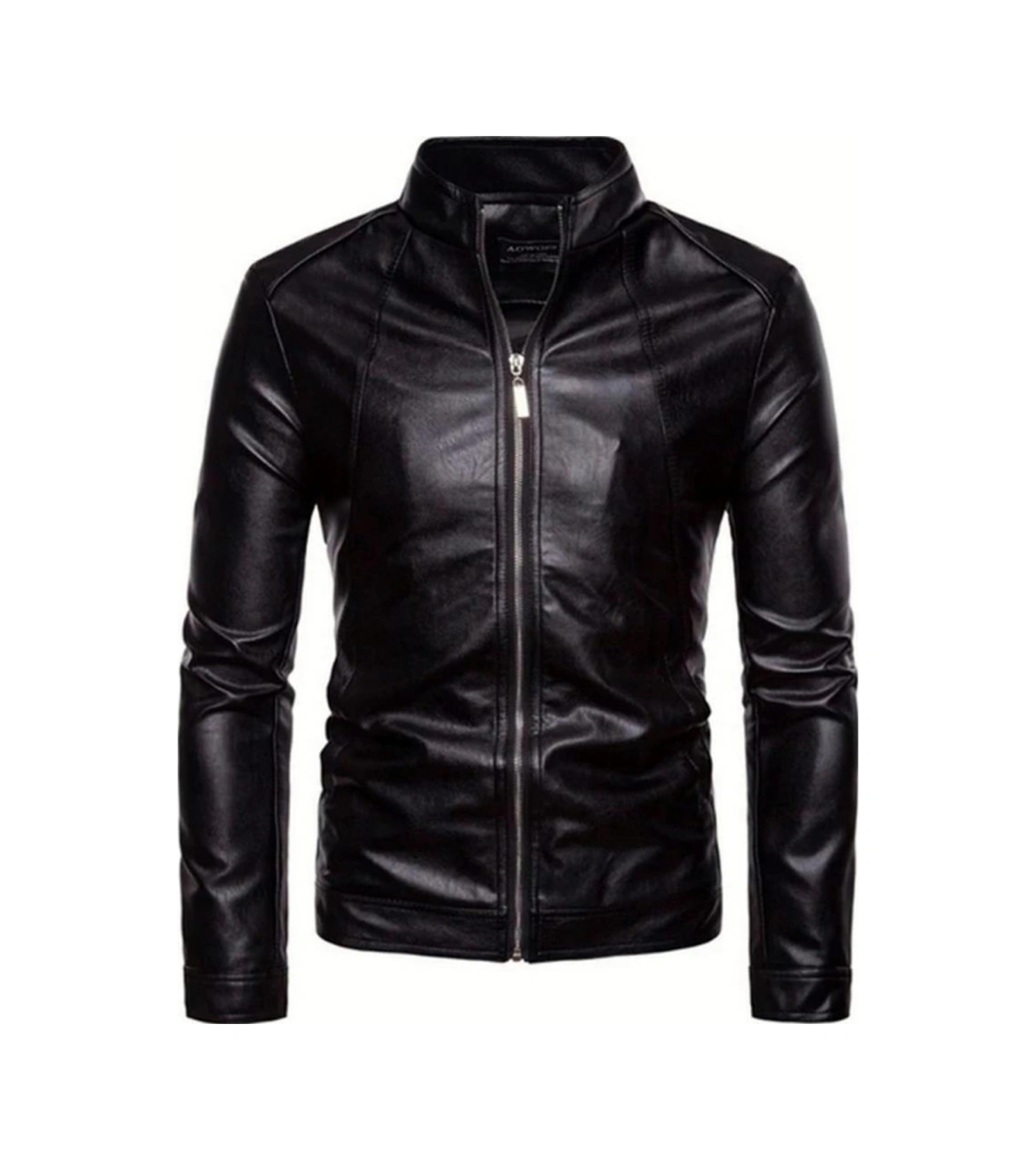 Hakiki Deri Siyah Blanch Fermuarlı Erkek Deri Ceket Siyah