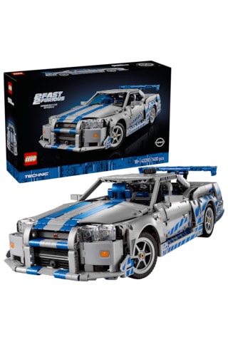 LEGO® Technic™ Daha Hızlı Daha Öfkeli Nissan Skyline Gt-R (R34) Araba 42210 - 18+ Yaratıcı Araç Modeli Yapım Seti (1410 Parça)