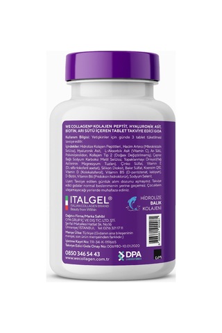 WeCollagen® Kolajen Takviye Edici Gıda 45 Tablet