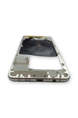 Samsung A710 Kasa Samsung Samsung Uyumlu Galaxy A7 2016 Gri Renk Orta Kasa Çıtalı On Off Ses Tuş Bordu Buzzer Hoparlör Kamera Lens Açık Gri