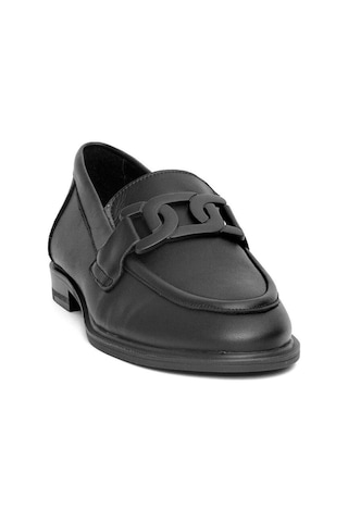 Mammamia D24ya-3235 Kadın Deri Loafer Ayakkabı D24YA-3235-R7307 Siyah