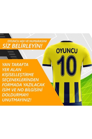 Acr Giyim Kişiye Özel Futbol Forması Sarı Lacivert 2020 Lacivert