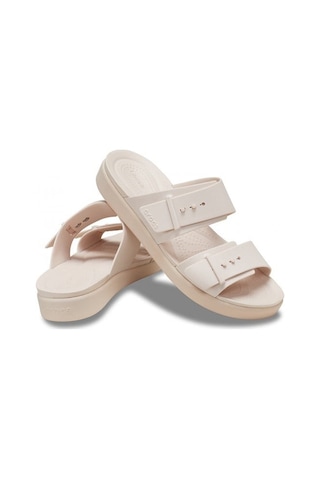 Crocs Brooklyn Buckle Low Low Kadın Terlik-33040 Pudra