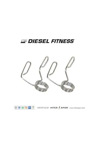Diesel Fitness Çift Yaylı Collar 5 Cm Olimpic Bar Kelepçesi