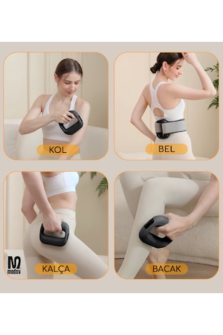 Modsy Dijital Led Ekranlı Titreşimli Vücut Masaj Aleti Bölgesel İncelme, Sıkılaştırma & Masaj Kemeri Cihazı