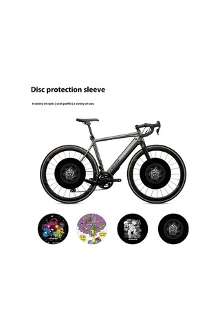 Ebitda Enlee E22128 Dağ Bisikleti Disk Fren Kapağı Anti Aşırı Püskürtme Kalkanı - Kafatası Çok Renkli Çok Renkli