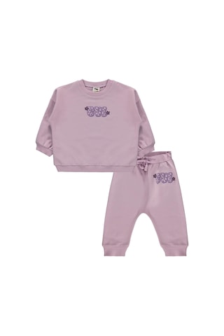 Civil Baby Cvl Baskılı Basic 6-18 Ay Takım - Lila Soft Lila