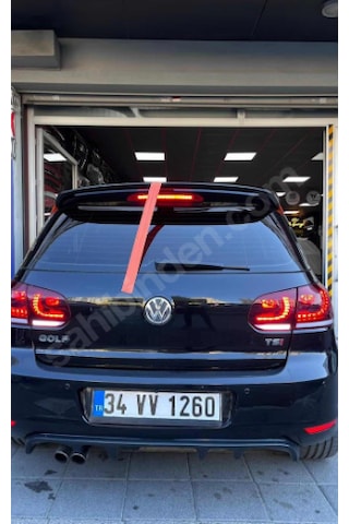 Vw Golf 6 2009-2012 Bagaj Üstü Spoyler Fiber Boyasız