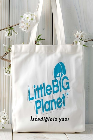 Art Hediye Little Big Planet Baskılı Çanta Çift Taraflı Baskı Kişiye Özel Model 1 Çok Renkli