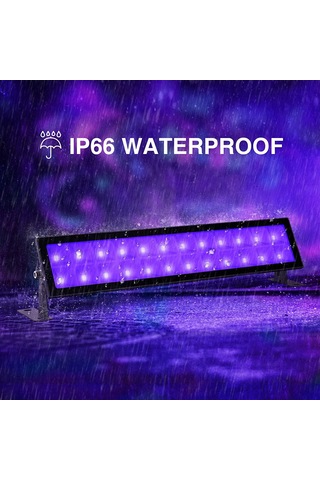 Uv Işık Çubuğu Otomatik Mor Işık Lamba Parti Disko Dekorasyon Işık Uv 385-405nm Çok Renkli