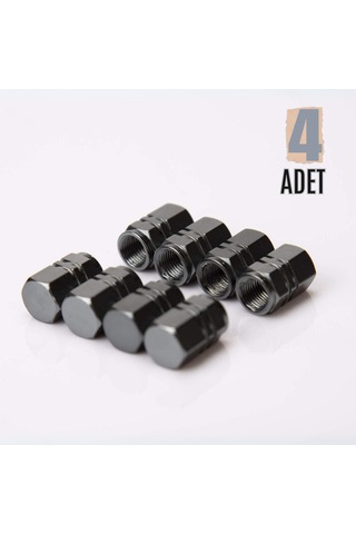 Aluminyum Sibop Kapağı Dörtlü Set Titanyum Gri