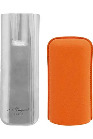 S.t. Dupont Deri Metal Puro Kılıfı Orange/krom 2li 60ring