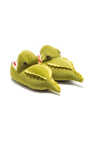 Twigy Dinos-2 Çocuk Hayvanlı Panduf Yeşil 30/38 EE0570 Yeşil