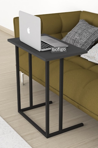 Bofigo Metal Ayaklı Laptop Sehpası Kahvaltı Masası Çalışma Sehpas