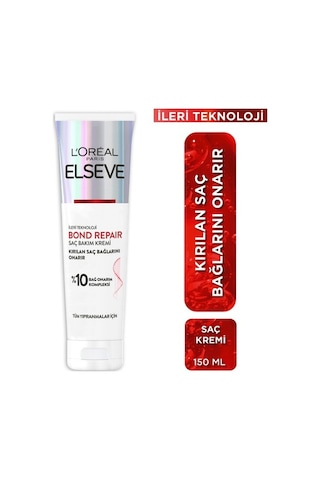 Elseve Bond Repair Tüm Yıpranmalar Için Saç Bağlarını Onarıcı Bakım Kremi 150 Ml