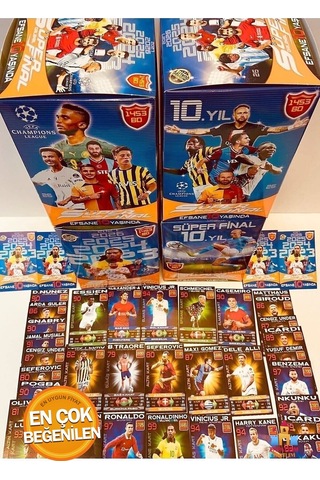 Premium Özel Seri Futbol Oyuncu Kartları Kutulu - Son Sezon 400'lü, Süper Final 10.yıl