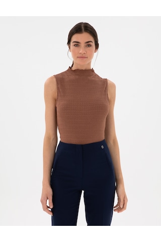 Pierre Cardin Kadın Kahverengi Bluz Örme 50301493-vr029 Kahverengi