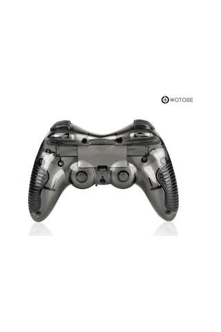 2.4g Ps1 Ps2 Ps3 Pc Android Tv Tv Box Android Telefon Uyumlu Titreşimli Kablosuz Joystick Siyah