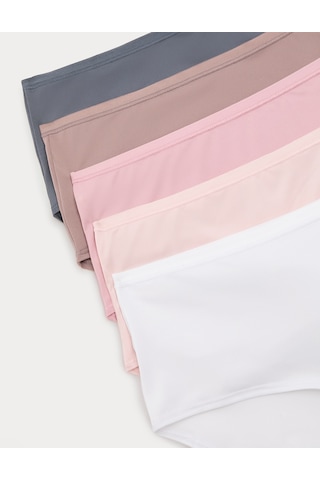 Marks & Spencer 5'li Dikişsiz Short Külot Seti Pembe