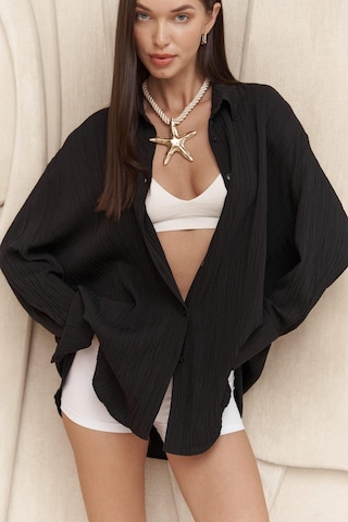 Durres Siyah Oversize Gömlek Siyah