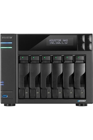 Asustor As6706t-8gb Celeron Qc- 8gb Ram- 6-diskli Nas Server Disksiz