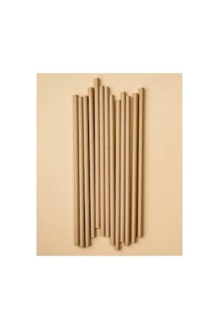 Kraft Kağıt Pipet 19,5 Cm 25 Adet Diğer