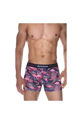 Darkzone Flamingo Desenli Erkek Boxer (Dijital Baskılı) - Dzn2062 Çok Renkli