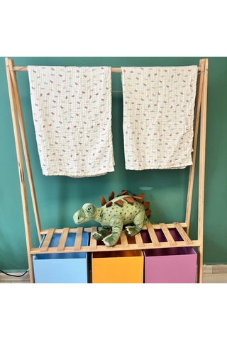 Müslin Kelebek Bebek Örtüsü 90 110cm Çok Renkli