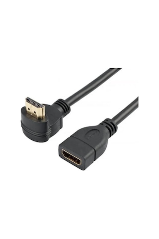 Primex Px-4667 Hdmi Dişi Erkek Uzatma, 1 Metre 90 Derece Hdmı Uzatma Kablosu Hdmı Uzatma, L Tip Hdmı Uzatma, 1 Metre Hdmı Uzatma Hdmı