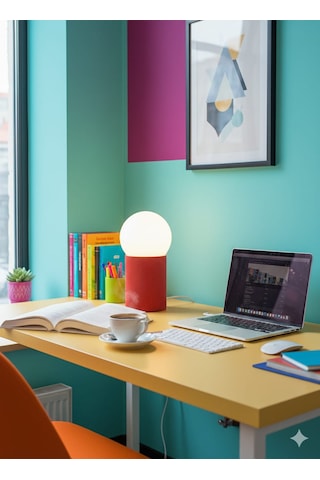 Modern Tasarım Makrome İp Abajur Dekoratif Lamba Abajur Masa Lambası Glop Cam Abajur Kırmızı Kırmızı