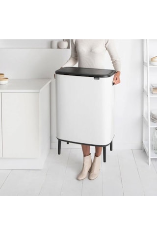 Brabantia Çöp Kutusu Büyük Boy 60 Lt Bo Touch Dokunmatik Kapak Beyaz 130205 Beyaz