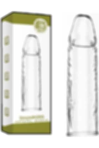 Truva Shop Criystal Sleeve Drangon'S Sleeve Damarlı Silikon Uzatmalı Penis Kılıfı Şeffaf
