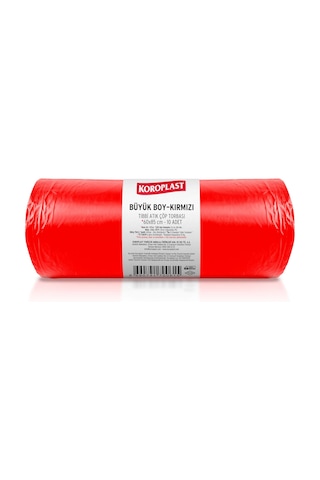 Büzgülü Tıbbi Atık Poşeti Büyük Boy 60x85 Cm, 10x10&apos Lu Sızdırmaz Yırtılmaz Profesyonel Çöp Poşeti, Geri Dönüştürülebilir Kolay Bağlanır Tıbbi Atık Torbası, Hastane, Klinik Büzgülü Çöp Poşeti
