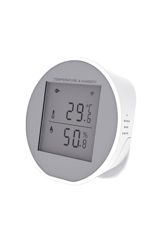 Mufunye Akıllı Wifi Sıcaklık Ve Nem Sensörü, Tuya Uygulaması İle Uzaktan İzleme, Lcd Ekranlı, 2.4ghz, Pil Dahil Değil