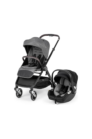 Kanz X-go Ultimate Travel Sistem Bebek Arabası Silver Gri Antrasit - Siyah
