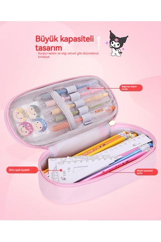 Hqgoodstore Yeni İlkokul Öğrencisi Yüksek Yüz Değeri Sevimli Karikatür Su Geçirmez Büyük Kapasiteli Kız Kalem Kutusu Mavi Yeşim Yugui Köpek-mavi