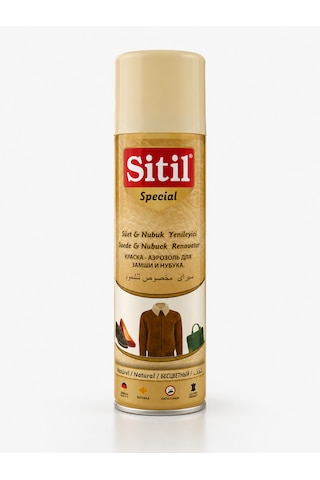 Sitil Süet Ve Nubuk Yenileyici Sprey Natürel 250 Ml Natural Sitil Süet Ve Nubuk Yenileyici Sprey Natürel 250 Ml Natural