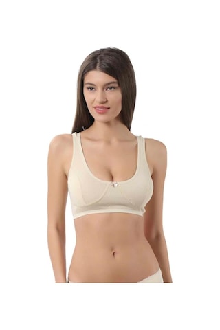 Özkan Underwear Özkan Bayan Yarım Atlet Sütyen Ribana Yüzde Yüz Pamuklu 0564