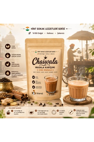 Bharat By Chaıwala Masala Chaı Hint Sokak Lezzetleri Serisi Çay Karışımı 50 Gram