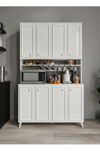 Stella Country Kahve Köşesi Beyaz, Erzak Dolabı, Kiler Dolabı